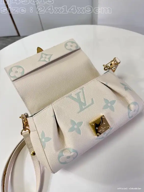 Official oldcobbler VUITTON FAVORITE-24-14-9cm LOUIS 0617